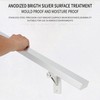 4FT Anodized Shiny Silver handrails Kit for Indoor Outdoor Stairs，Modern