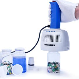 FUNSEALER Induction Heat Sealer Bottle Cap Sealing Machine For Plastic Glass Bottle Cap (110&220 Dual Voltage)