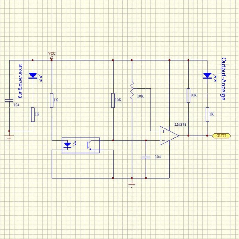 LM393 Speed Measuring Module, Slot Type IR Optocoupler Measuring Comparator