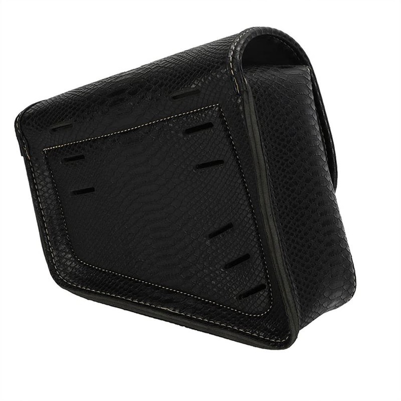 TOTMOX PU Leather Motorcycle Left and Right Saddle Bags, Large