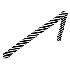 [8] 5 color striped thin tie, slim tie, narrow tie, multicolor (white / black)
