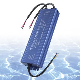 24V 400W LED Transformer Waterproof IP67, Ultra Slim LED Driver 110V AC to 24V DC 16.7A 400 Watt Quiet Low Volt Converter Power Supply Constant Voltage for LEDs Strip, Indoor & Outdoor