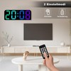 PiKaPiKaP Digital Wall Clock, 9.6 Inch Digital RGB Clock, LED