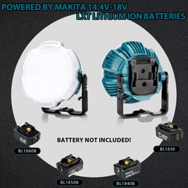 Hiesuan LED Camping Lantern for Makita 18v Li-ion Battery 24W 2400LM LED Work Light Portable Tent Light Flashlight for Camping, Car Repairing, Hiking, Fishing, Hurricane, Emergency