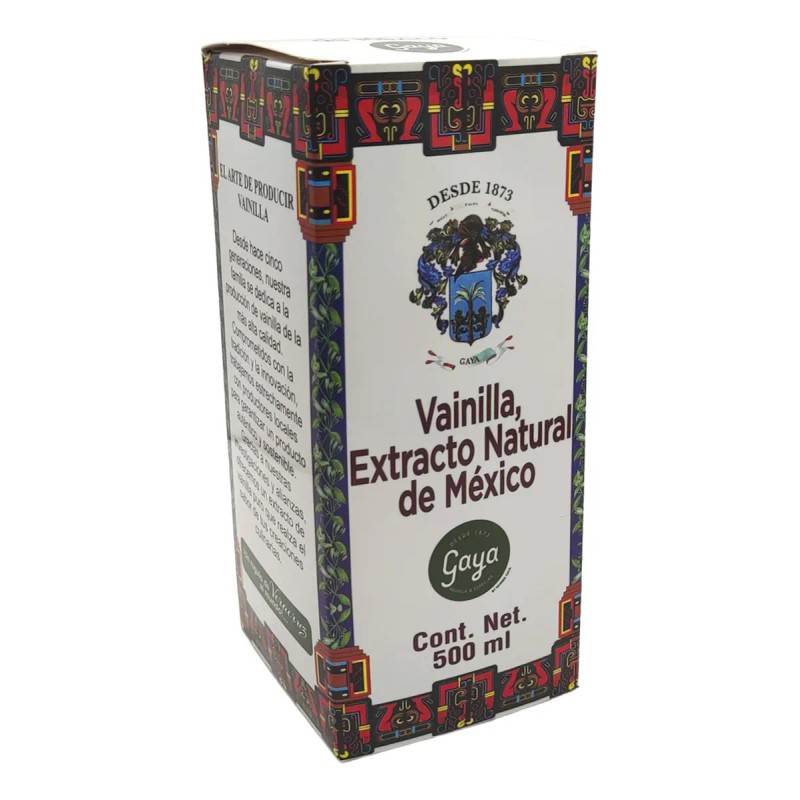 Vainilla Papantla Extracto 100 Natural Frasco 500ml Gaya