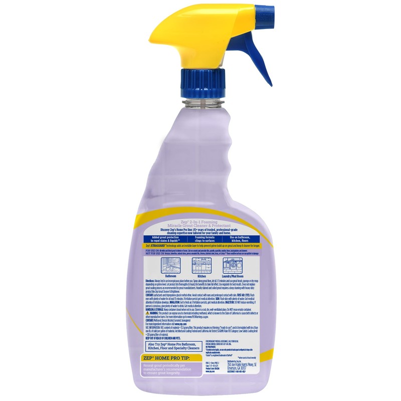 Zep Home Pro Foaming Miracle Grout Cleaner & Protectant -