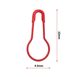 YOSAWA 500 pcs Safety Pin Clothing Tag Pins Bulb Pin Metal Gourd Pin Calabash Pin for Hand Sewing DIY Crafts Home Accessories (Red)
