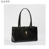 MJADE Matilda Classic L Shoulder Bag 1ea, Color:Dark Brown