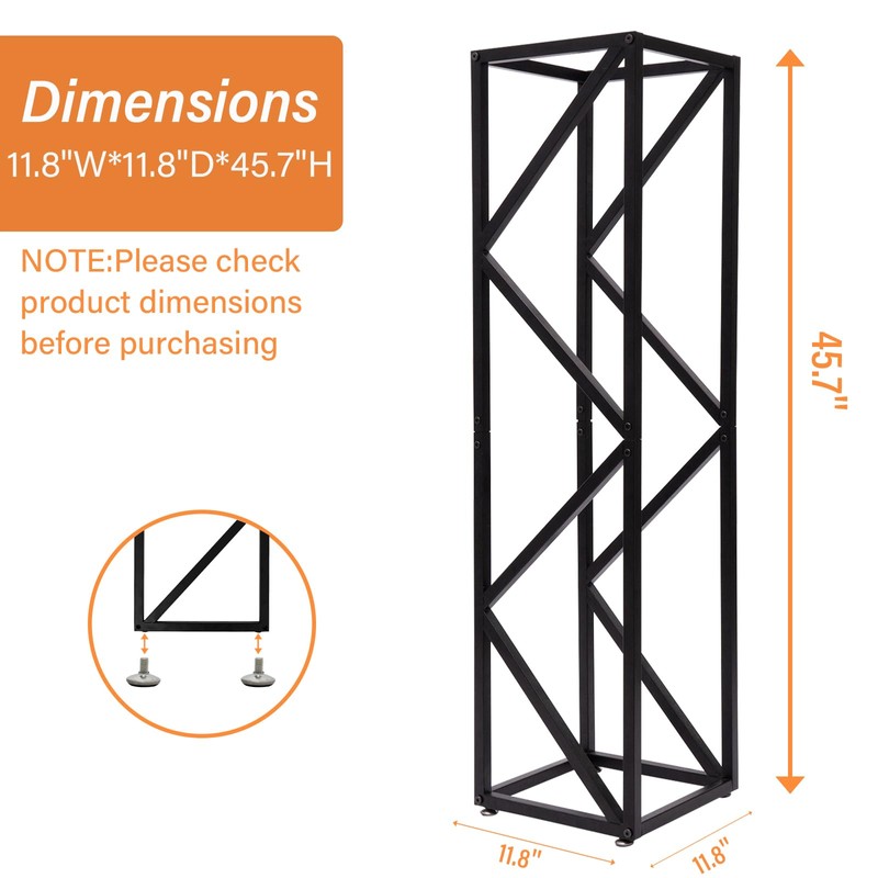 YOHSNOR Indoor Firewood Rack - Adjustable Storage Holder for Fireplace