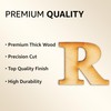 2-Inch Decorative Wooden Letter R - Alphabet Letters for DIY