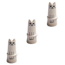 Set of 3 Cat Flower Vase,Mini Handmade Tiny Jardiniere,Handmade Vases,Aesthetic Miniature Vases,Cat Shape Jardiniere,Mini Flower Vases,for Tabletop Decoration