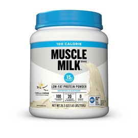 Muscle Milk Muscle Milk ZERO, 100 Calorie Protein Powder, Vanilla, 15g Protein, 1.65 Pound, 25 Servings