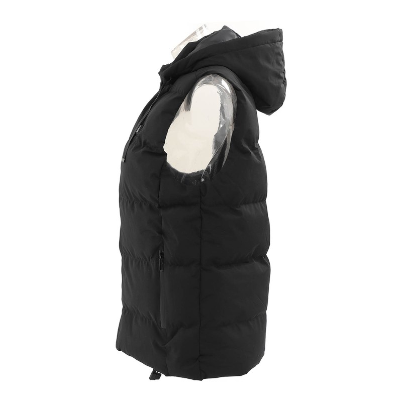 Heated Hooded Vest Fast Warmer Up Jacket 7 Areas Carbon