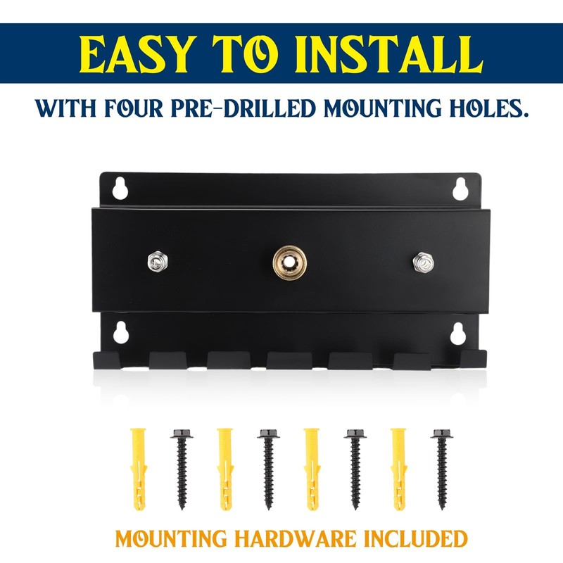 DoubleFill Pressure Washer Gun Holder, Wall Mount Foam Cannon Holder,