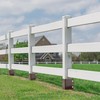 Thealyn Heavy Duty Metal Fence Post Anchor 32 Inch, 4"x4"