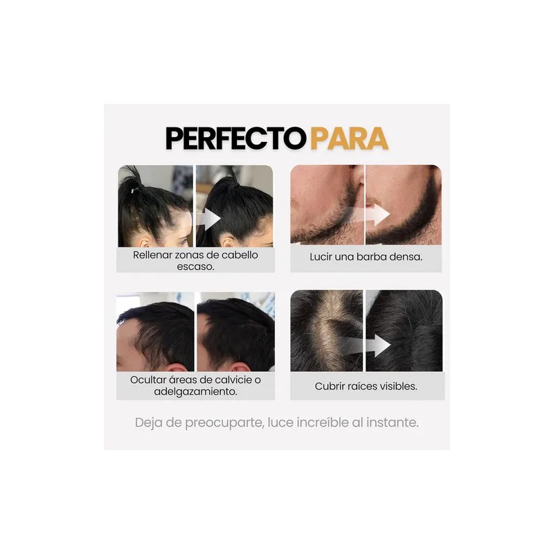 Kireo 2pcs Polvo De Maquillaje De Fibra Capilar Cubre Raz
