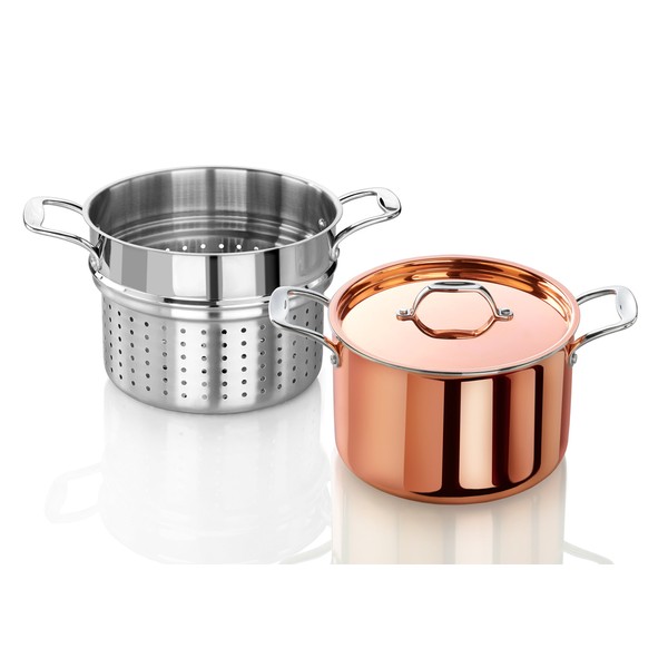 Artaste 56877 Rain Tri-Ply Copper Clad Induction Ready Stock Pot