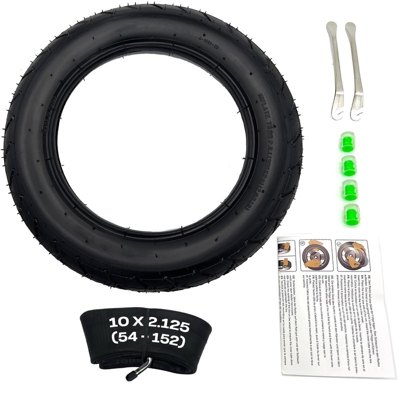 10 x 2.125 (54-152) Tyre with Profile A-1031 Including Hose