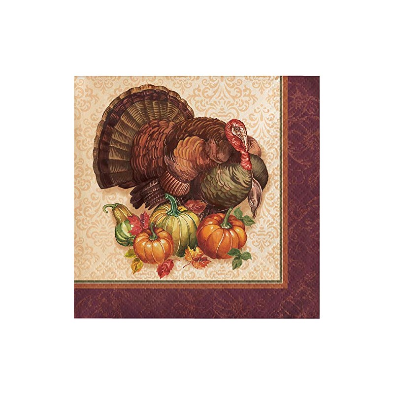 Creative Converting Beverage Napkin, Brown