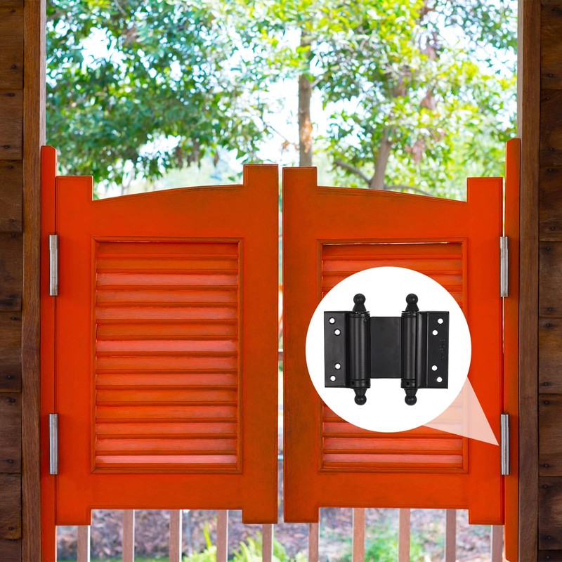 uxcell Spring Hinges, 4Pcs 3" - Double Action Self-Closing Door
