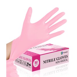 PROMEDIX P Nitrile Gloves, 100 Count Disposable Gloves, Gloves Disposable Latex Free, Disposable Gloves for Household, Food safe