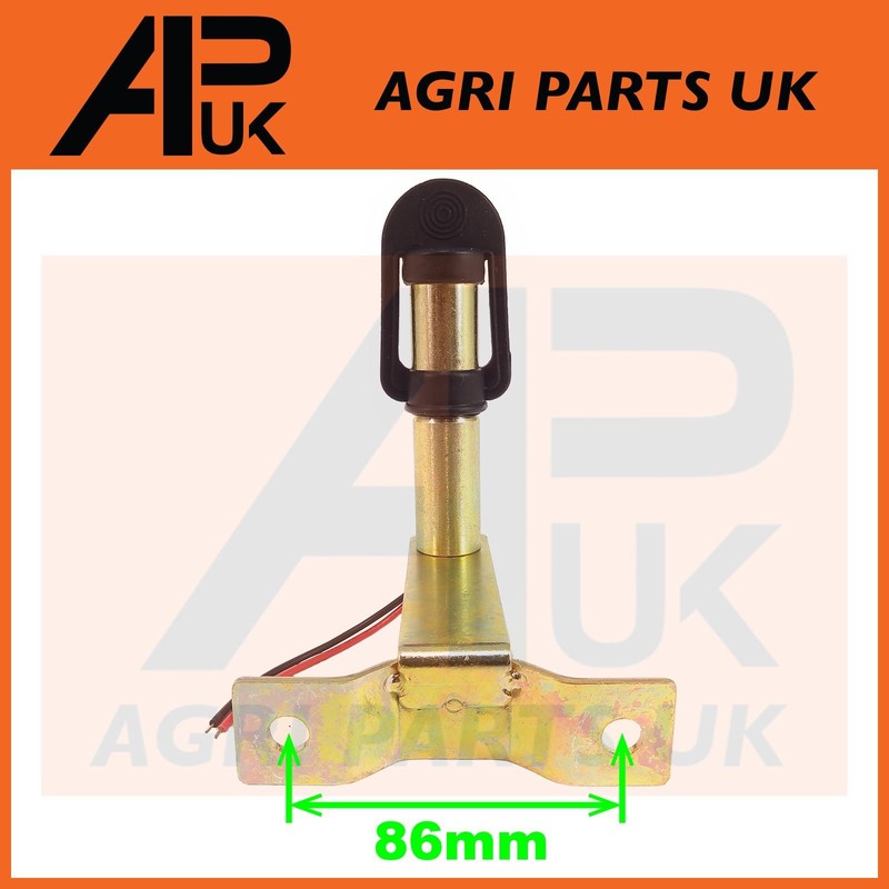 Rotating Flashing Amber Beacon Mount Flexible DIN Pole Tractor Mounting
