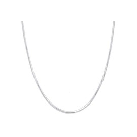 Sterling Silver 2MM, 2.5MM, 3MM, 4MM, 5MM Solid Round Snake Chain Necklace- Flexible Snake Chain Necklace, Round 925 Sterling Silver Necklace,Made In Italy, Men and Women Jewelry Gadgets, Metal