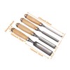 4 Pcs Half Round Chisel Set Inner Edge DIY Wood