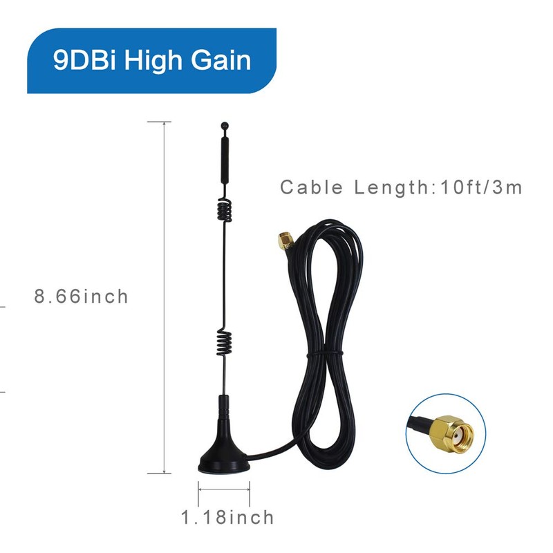 Antena WiFi de doble banda de largo alcance (paquete de
