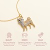 SCAMPER & CO Shiba Inu Cubic Zirconia Puppy Charm Pendant