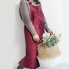 Anyasun Linen Apron, Bib Apron, Caf Style, Simple, Stylish, Natural,