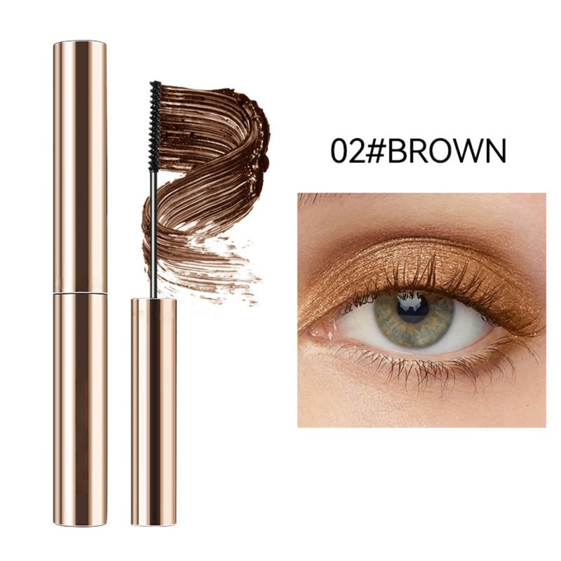 Brown Mascara for Older Women 60 Plus,Telescopic Waterproof Volumising &