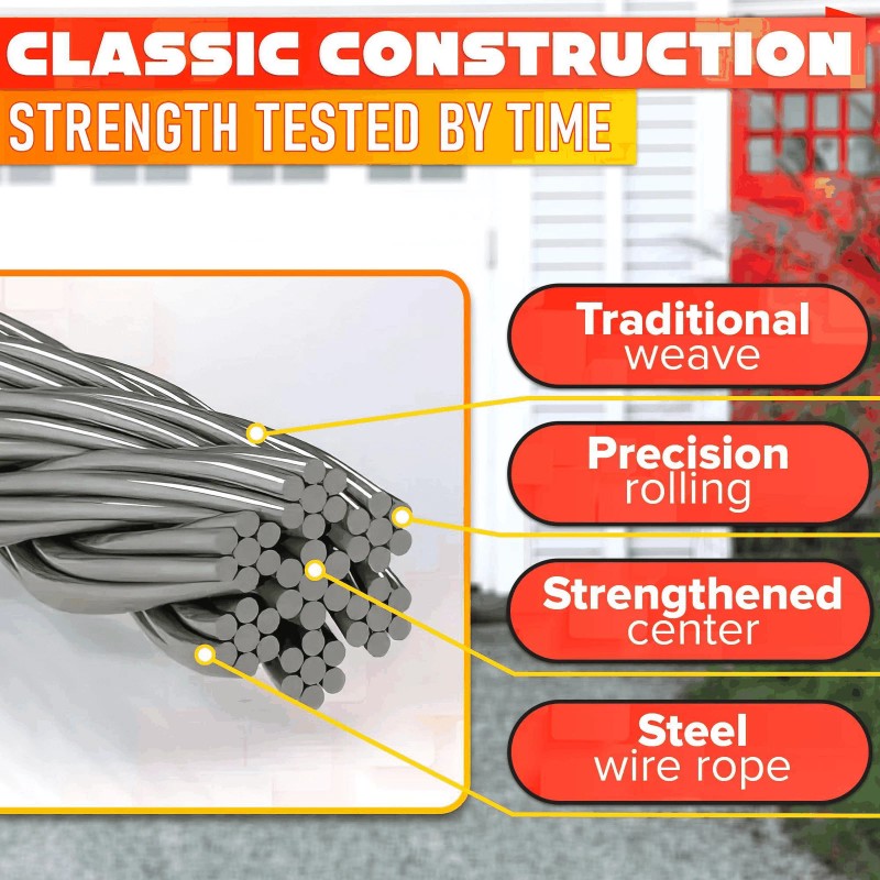 Burius Garage Door Cable for 8 ft Door – 9