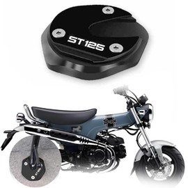 FOR DAX ST125 2022 2023 Motorcycle Side Stand Extension Plate Pad DAX ST125 2022 2023 Accessories (Black)