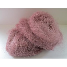 SISAL Bastelfaser, Perlrosa, ca.300g, Dekorative Naturfaser