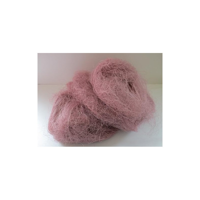 SISAL Bastelfaser, Perlrosa, ca.300g, Dekorative Naturfaser