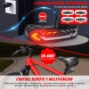 Trixter Luz Direccional Bicicleta Recargable Alarma Antirrobo Claxon