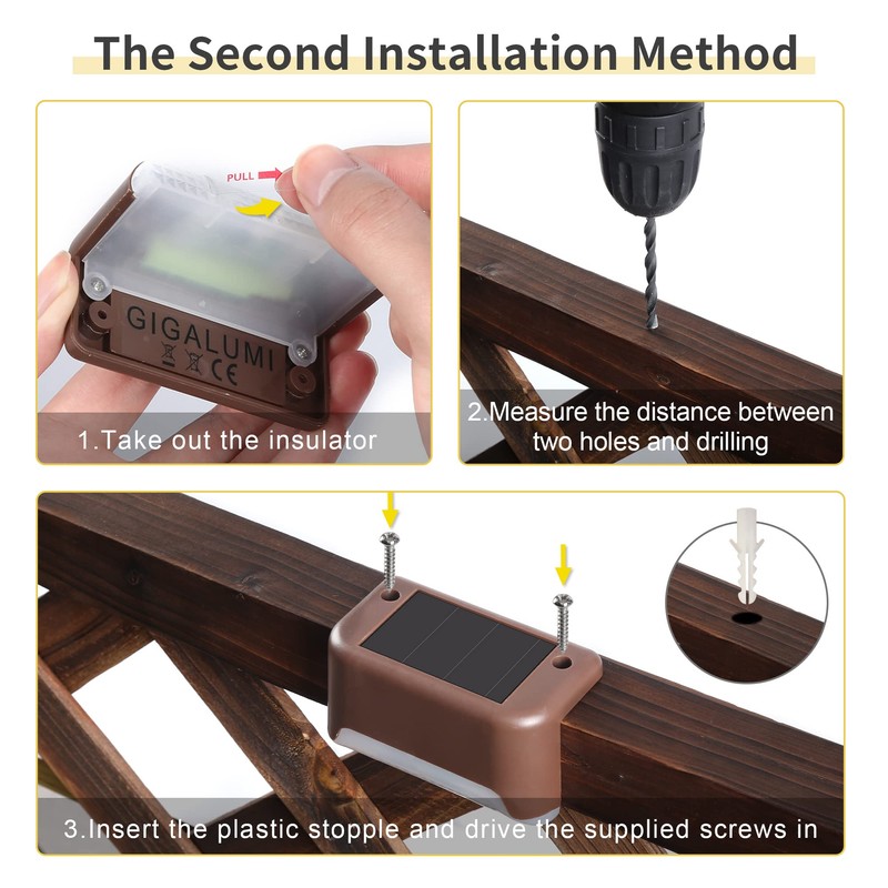 Solpex Solar Deck Lights 12 Pack Waterproof for Outdoor Stairs,