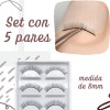 Pestañas de Práctica para Lashistas Principiantes Mink Sintético 5 Pares