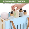 Homiton Portable Shower Caddy Collapsible Plastic Shower Basket Tote with