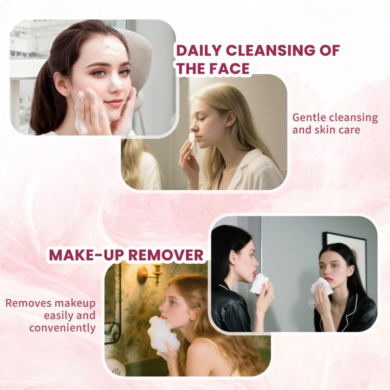 BOROLA Portable Size Disposable Bubble face towel, 10 Count Thickening