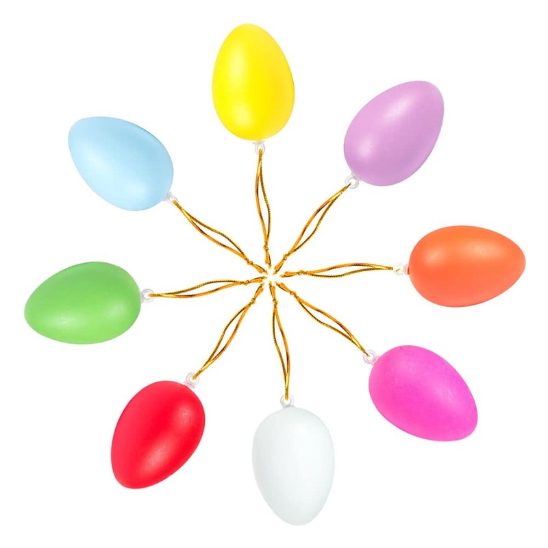 Niaciswe Plastic Easter Eggs, 40 Pieces, Easter Eggs for Painting,
