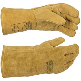WELDAS Welding Gloves 10-2000,"BUCKTAN WIDE BODY Premium Quality Split Leather, MIG/MAG Gloves, 9,5 (XL)