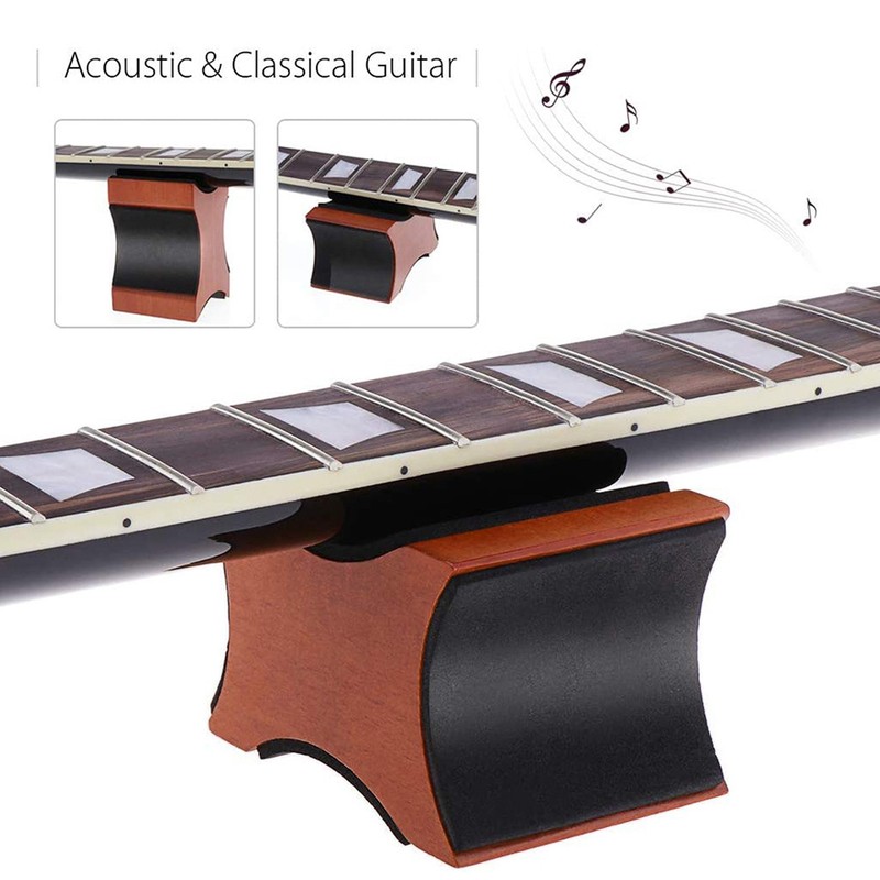 Wooden Guitar Neck Support Accessory Reduce Stress Portable Guitar Neck