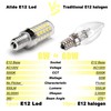 ALIDE E12 60 Watt Candelabra LED Bulbs Equival C7 T6