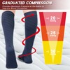 Ailaka Knee High Compression Socks for Men Women, 20-30 mmHg
