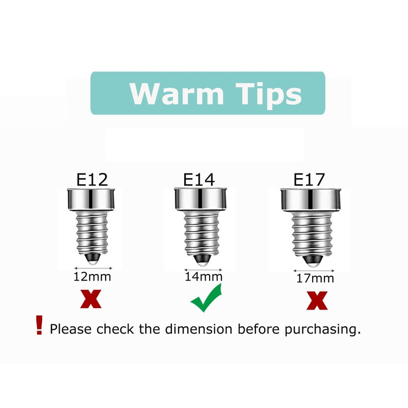 Lamsky E14 LED Bulb Dimmable,110V 400LM 40W Equivalent Warm White