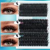 Fluffy Eyelash Extensions, 60D + 80D + 100D, Artificial Eyelashes,