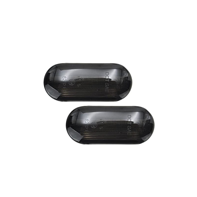 LED Side Indicator Black Oval Left and Right Set Registration