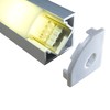 Alumino® LED Aluminium Profile Corner 45 with Cover Opal Semi